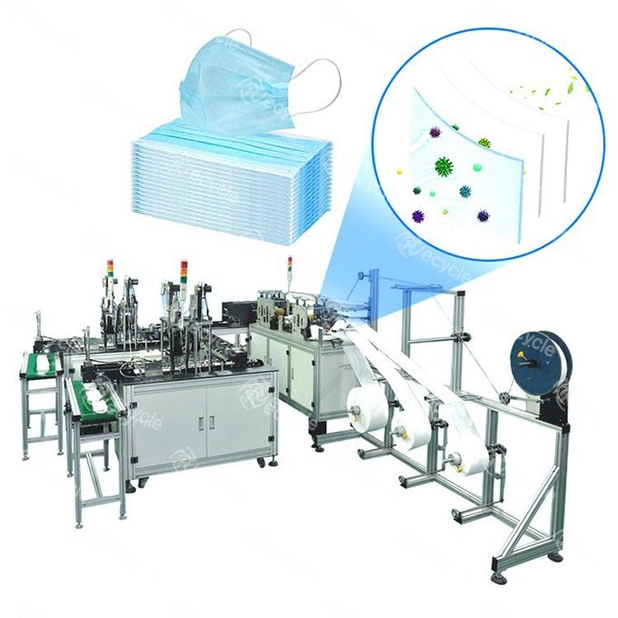 Maschera di protezione medica completamente automatica di saldatura che fa macchina 0